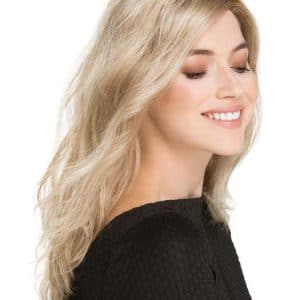 Women's Red Wavy Synthetic Lace Front Wig Mono Part By Rooted
