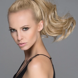 Women Long Blonde Hf Synthetic Ponytail Wrap-around