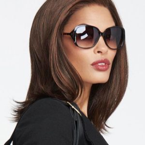 Women Mid Length Synthetic Lace Front Wig Mono Top By Raquel Welch