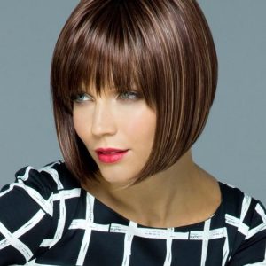 Straight Women Red Short Tori Short Synthetic Wig Basic Cap