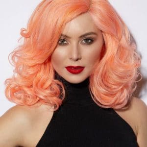Women Long Real Hair Rosegal Reagan Lace Front Costume Wigs