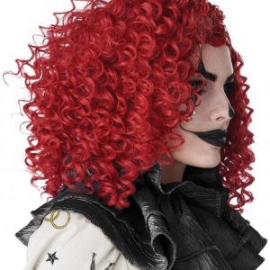 Corkscrew Red Clown Curls Wig For Adults And Children