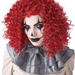 Corkscrew Red Clown Curls Wig For Adults And Children