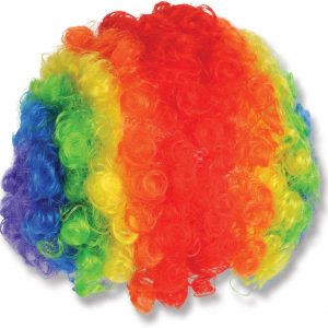 Best Costume Party Clown Giant Wig Multicolor Synthetic Wig