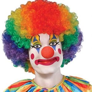 Best Costume Party Clown Giant Wig Multicolor Synthetic Wig