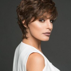 Short Blonde Women Monofilament Synthetic Lace Front Wig Hand-tied