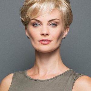 Women Short Blonde Falls & Half Synthetic Hair Topper