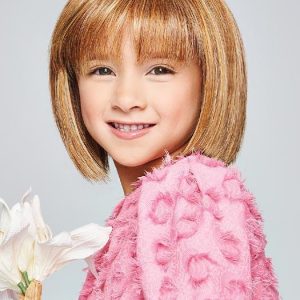 New Kids Short Blonde Straight Synthetic Hf Wig Mono Crown