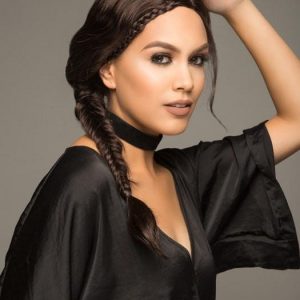 Women Long Black Braided Synthetic Lace Front Wig Mono Part