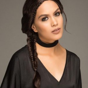 Women Long Black Braided Synthetic Lace Front Wig Mono Part
