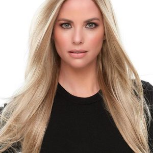 Women's Monofilament Blonde Straight Synthetic Lace Front Wig By Rooted