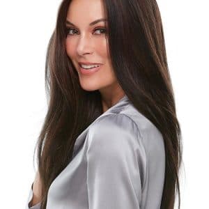 Women's Monofilament Blonde Straight Synthetic Lace Front Wig By Rooted