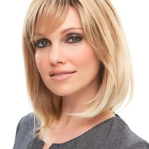 Mid-length Straight Women's Monofilament Synthetic Lace Front Wig