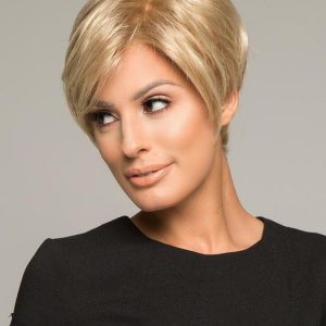 Women's Pixie Monofilament Hand-tied Synthetic Short Lace Front Wig