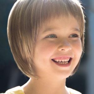 Short Kids' Blonde Straight Synthetic Lace Front Wig By Rooted