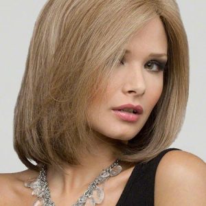 Women's Monofilament Human Hair/ Synthetic Blend Lace Front Wig