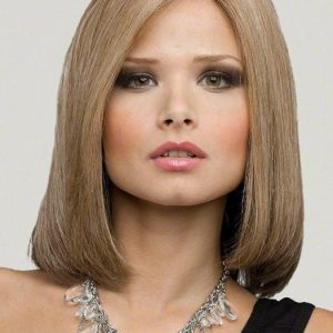 Women's Monofilament Human Hair/ Synthetic Blend Lace Front Wig