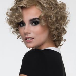 Women's Monofilament Human Hair/ Synthetic Blend Wig Mono Top