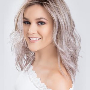 Mid-length Women's Colored Wavy Synthetic Lace Front Wig Mono Crown