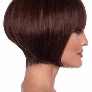 Women's Human Hair Synthetic Blend Short Straight Wig