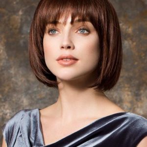 Women's Mid-length Straight Synthetic Wig Mono Crown By Rooted