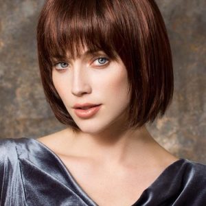 Women's Mid-length Straight Synthetic Wig Mono Crown By Rooted