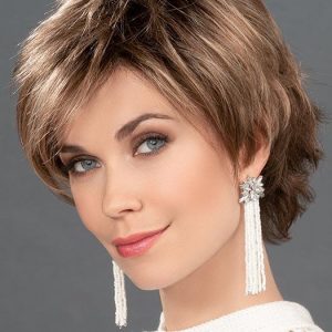Short Women's Blonde Monofilament Synthetic Lace Front Wig
