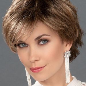 Short Women's Blonde Monofilament Synthetic Lace Front Wig
