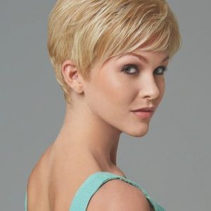 Short Women's Straight Synthetic Wig Basic Cap Brunette